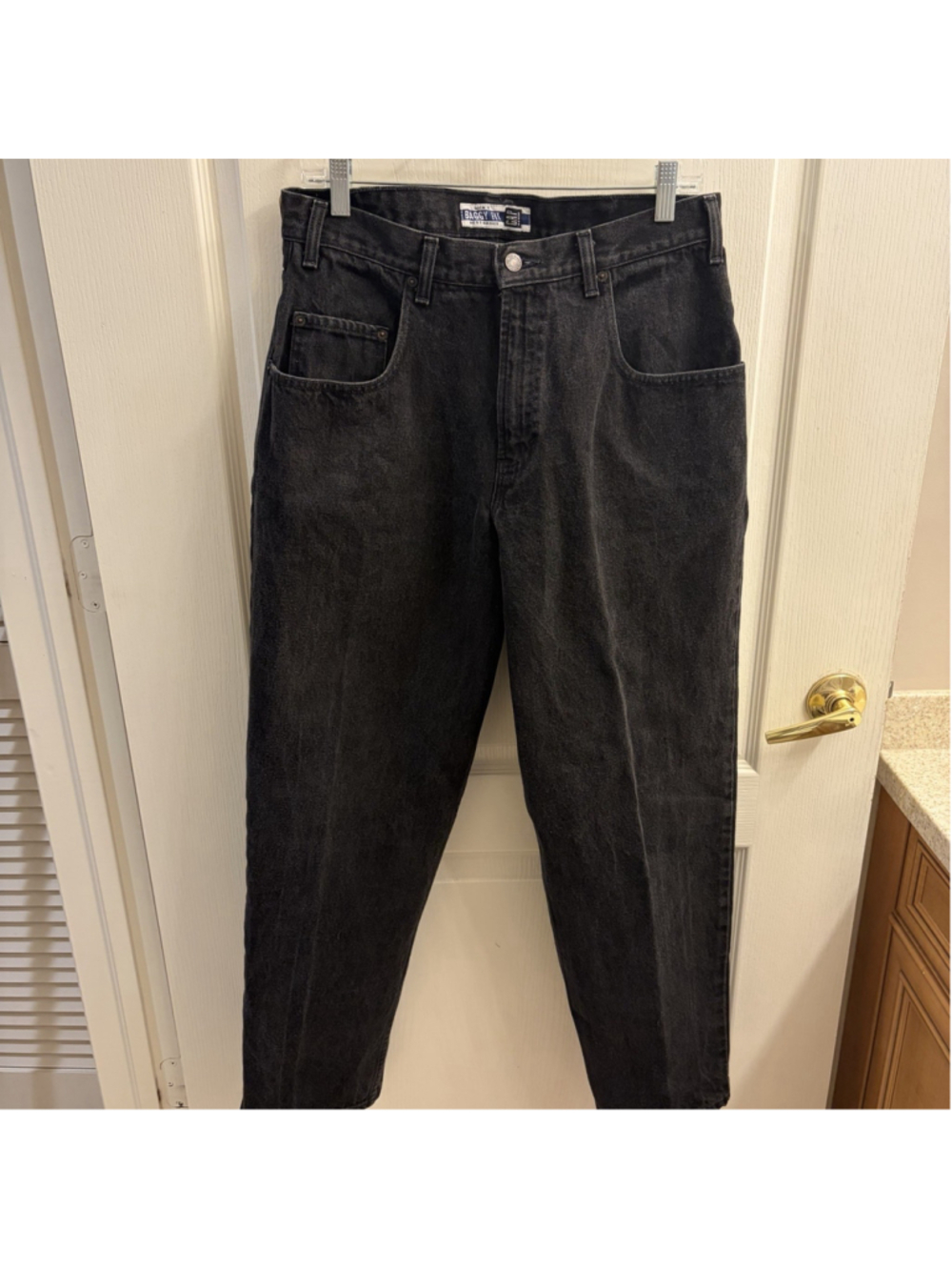 Gap Baggy Fit Jeans 33x30 Vintage Black Denim Y2K Sk8 Wide Leg